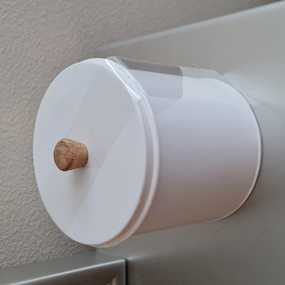 HEARTH & HAND MAGNOLIA METAL CANISTER WHITE, One Piece - Picture 5 of 5